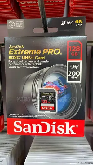 San Disk Extreme Pro Memory Card 128gb