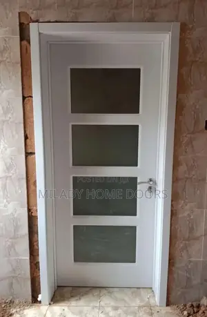 Kitchen/Store/Office/Room Glass Wooden Door
