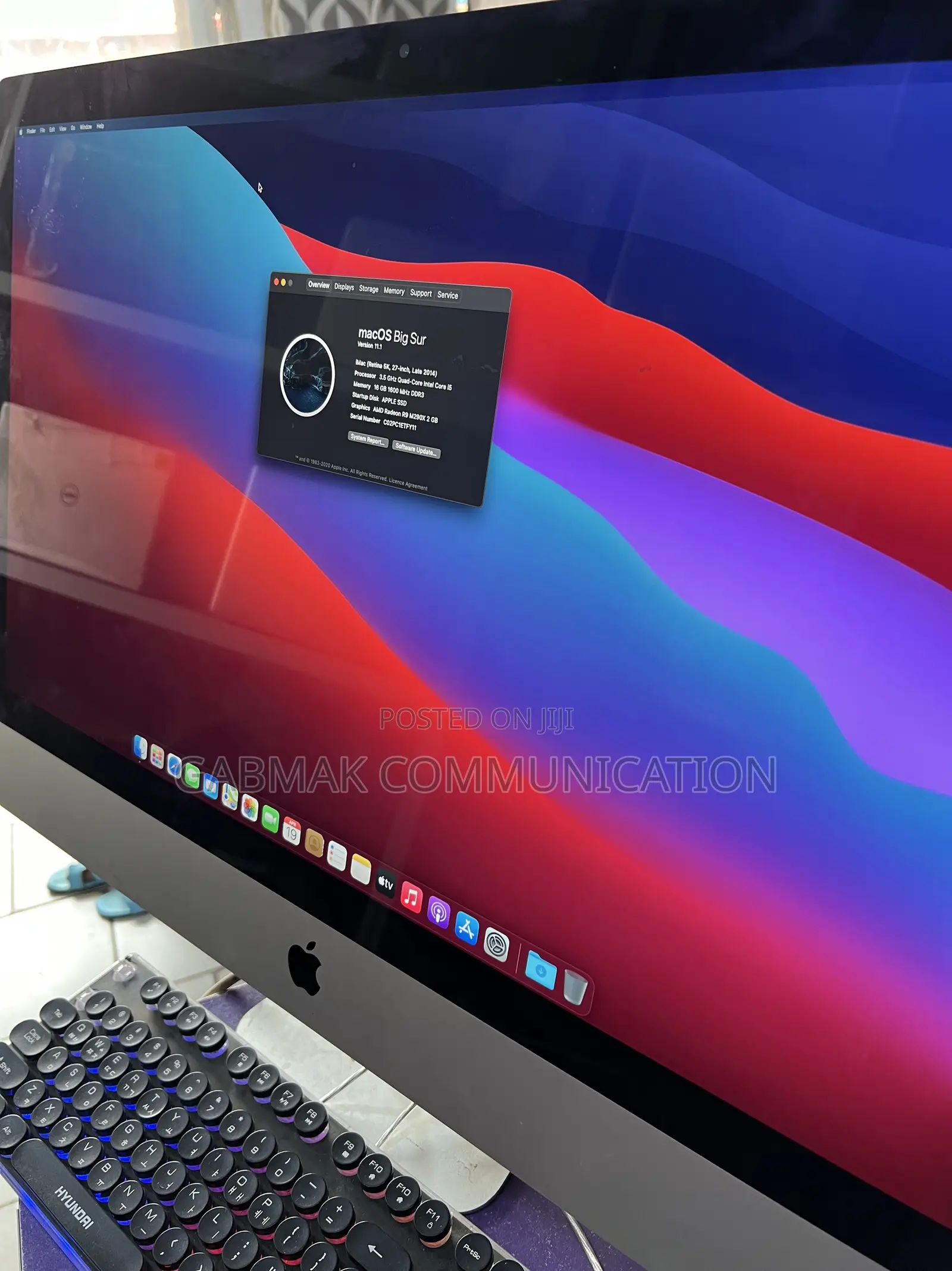 Desktop Computer Apple iMac 16GB Intel Core I5 HDD+SSD 1T
