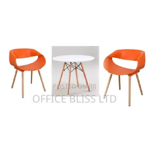 Restaurants Dinning Table 80 by 80 + 2 Chairs(ORANGE)