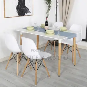 Rectangular Shape Dinning Table + 4 Chairs
