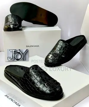 Balenciaga Mule Men Leather Luxury