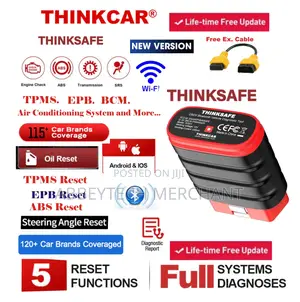 Thinksafe Obdii 2 Cars Scanner Wit Cable. Lifetme FRE Update