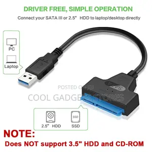 SATA Cable to USB 3.0 Adapter Up to 6 GBPS