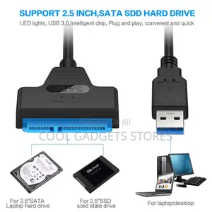 SATA Cable to USB 3.0 Adapter Up to 6 GBPS