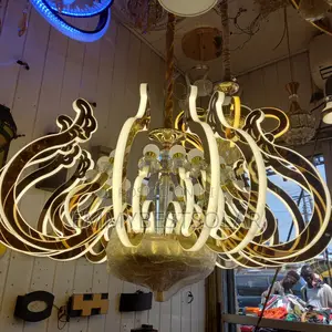 SWM Stainless Crystal Chandelier Light