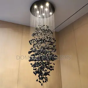 Luxury Stone Crystal Chandelier