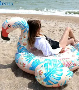Tropical Flamingo Ride-on Inflatable Pool Float