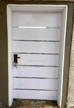 4ft Single Leaf Israeli Security Door White