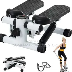 Mini Stepper Counting Exercise Machine With Resistance Band