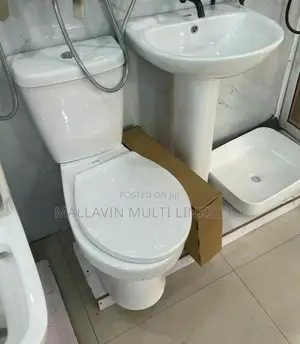 Toilet Seats, Tank, Pedestal Basin Complete Wc Set