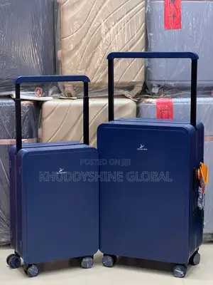 High Quality 2 Set Pieces Code Lock Trolley Luggage Bags