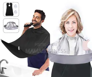 Beard Shaving Catcher Bib Cloth-Black