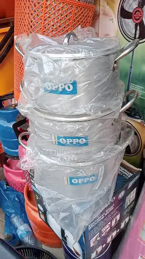 3 Pcs Of Oppo Portable Aluminum Cooking Pot