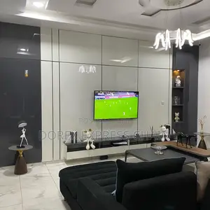 Tv Console With Wall Cladding
