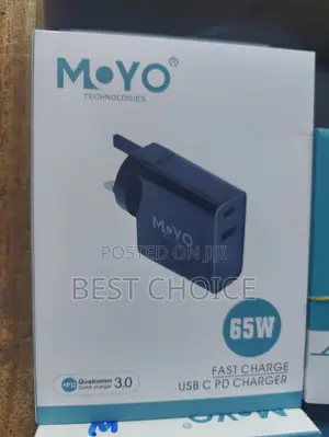 Moyo 65W Power Adapter for Phones, Speaker, Laptop, Others