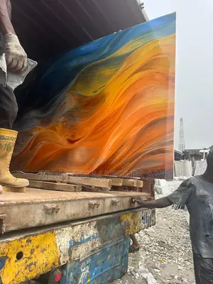 Italian Onyx Nano Wavo Quartz Marble Slab