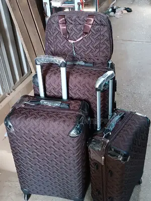 Set of 4 Brown Travelling Luggage Boxes