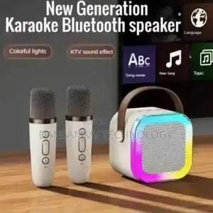 Karaoke Portable Speaker With 2 Wireless Microphone