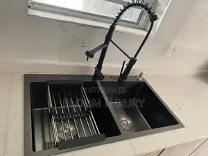 Double Bowl Kitchen Sink With Faucet