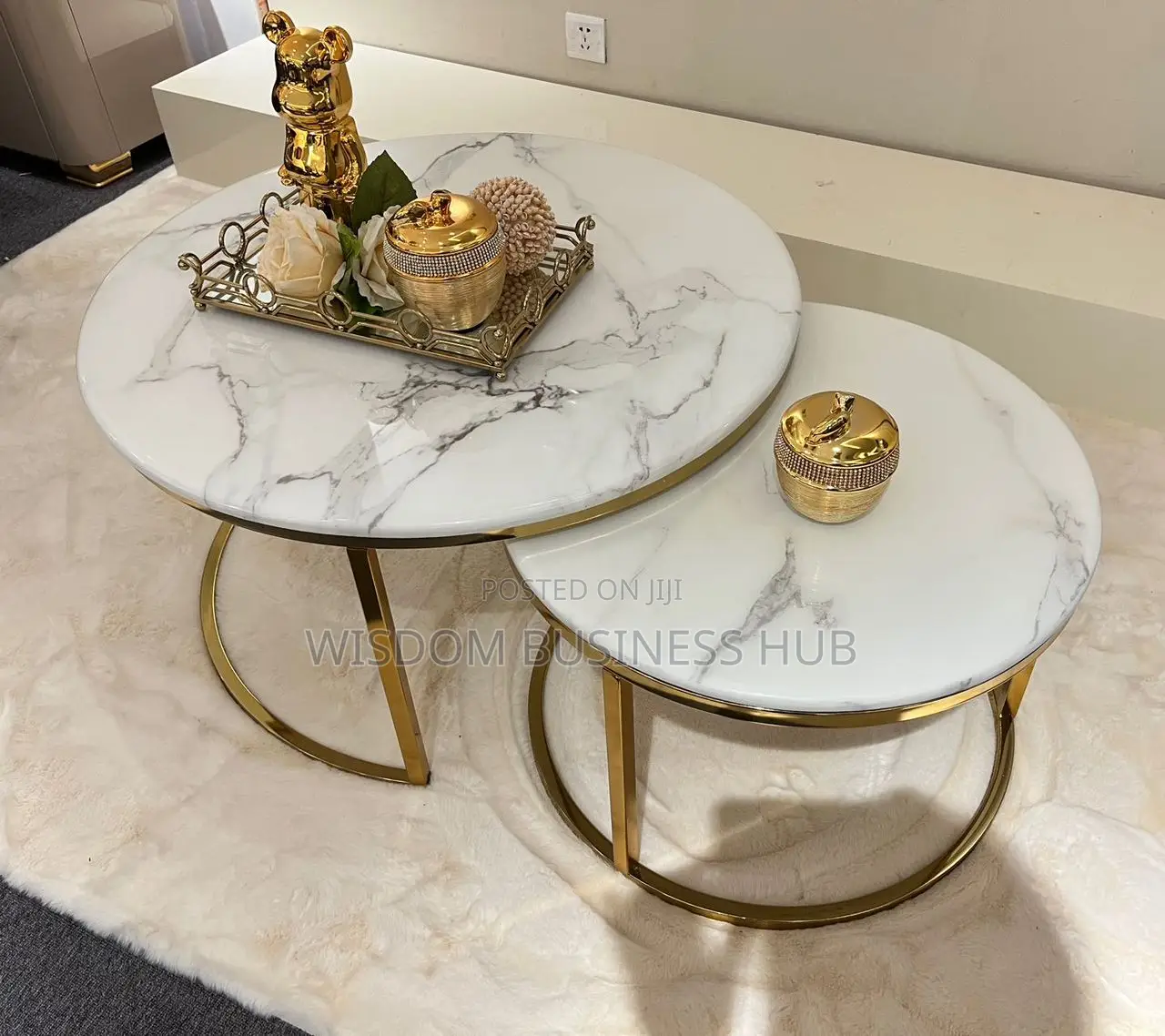 Two Table Set Center Table for Homes
