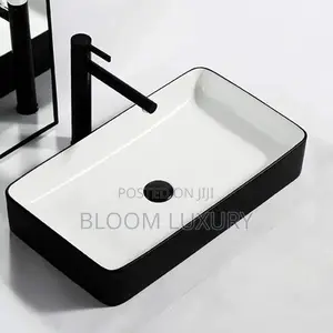 Black+White Countertop Basin
