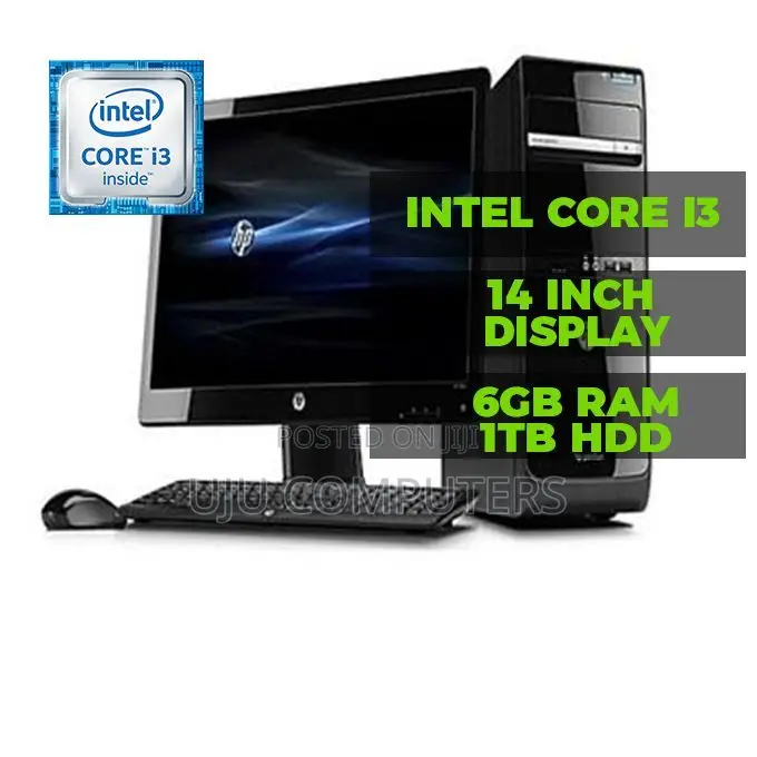 New Desktop Computer HP 8GB Intel Core i3 HDD 1T