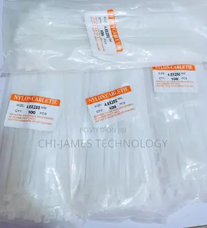 4.8×250mm Nylon Cable Tie 100pcs