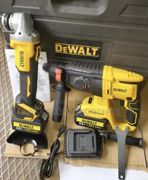 68 Volts Cordless Dewalt Angle Grinder and Drill