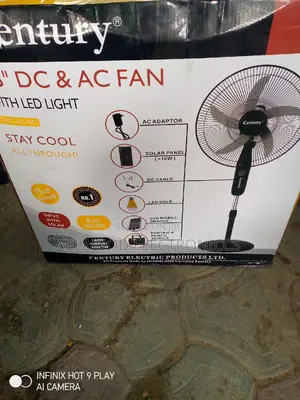 Century Ac Dc 18 Inches Standing Fan for Low Voltage.