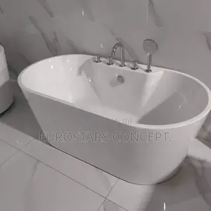 Free Standing Bath Tub With Mixer Shower Tap