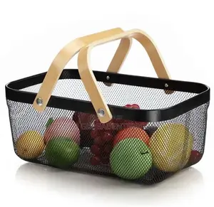 Mesh Storage Basket With Two Handles