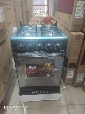 New Nexus Standing Gas Cooker 4 Burner With Oven Automatic