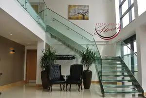 Staircase With White Glass