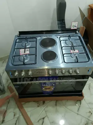 Maxi Big Gas Cooker With Oven Glass Slide