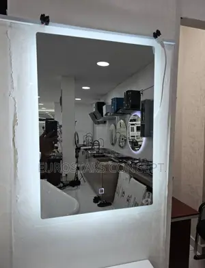 Square Mirror With LED Lights