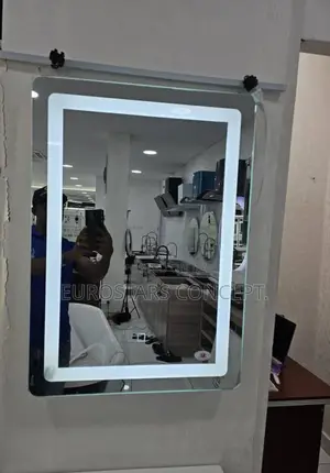 Square Simple Mirror With LED Lights