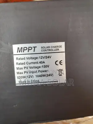 40ah MPPT Charge Controller 12v 24v