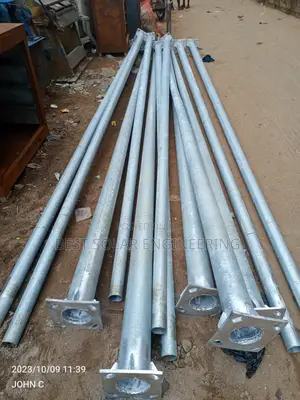 6 Meters Galvanized Falling Street Light Pole