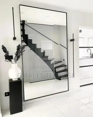 Quality Mirror With Black Frame 45/80 Inches
