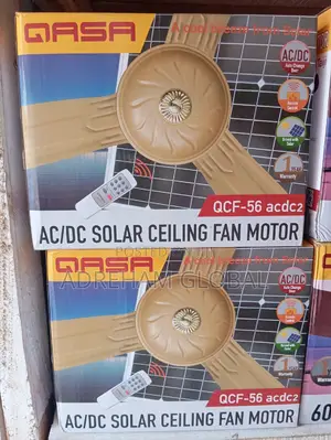 Qasa AC/DC Solar Ceiling Fan AC/DC With Remote QCF-56 Acdc2