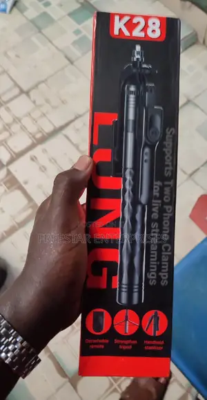 LONG Tripod Flashlight Remote. Selfie Stick.