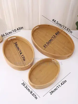 Quality 3in1 Oval Tray Set