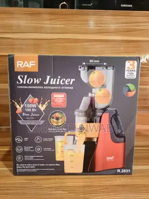 Raf Slow Juicer 150watts With Ice Cream Sorbet Filter.
