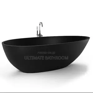 Matte Black Canoe Bathtub