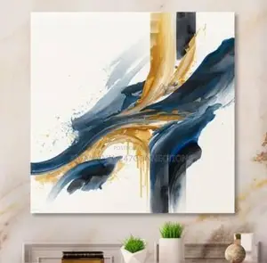 4by4 Feet Luxury Abstract Interior Artwork Canvas
