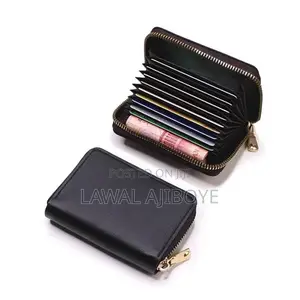 Business Card Holder Wallet Women/Men Gray Bank/I D/Credit C