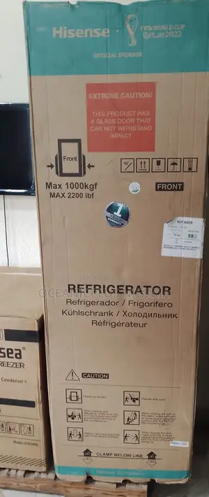 New in Hisense Double Door Refrigerator With Water Dispense
