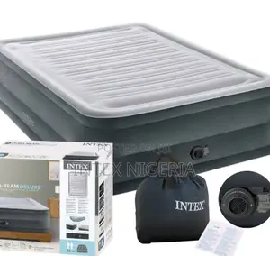 Queen Dura-Beam Comfort-Plush Airbed With Built-in Pump