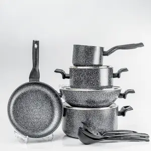 11pc Non-Stick Granite Cookware Set